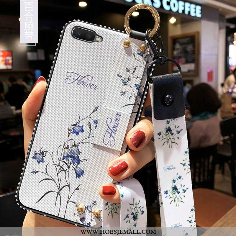 Hoes Oppo Rx17 Neo Strass Bescherming Hoesje Mobiele Telefoon Anti-fall All Inclusive Roos