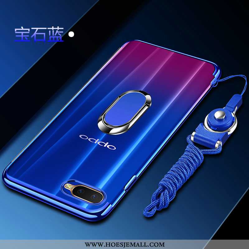 Hoes Oppo Rx17 Neo Siliconen Bescherming Hoesje Zacht Auto Anti-fall Mobiele Telefoon Blauwe