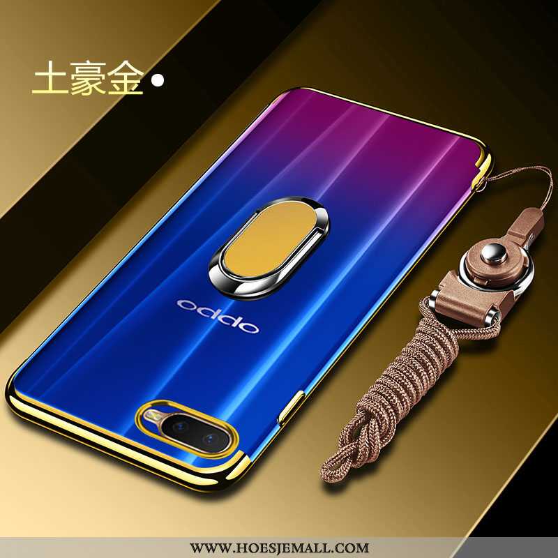 Hoes Oppo Rx17 Neo Siliconen Bescherming Hoesje Zacht Auto Anti-fall Mobiele Telefoon Blauwe