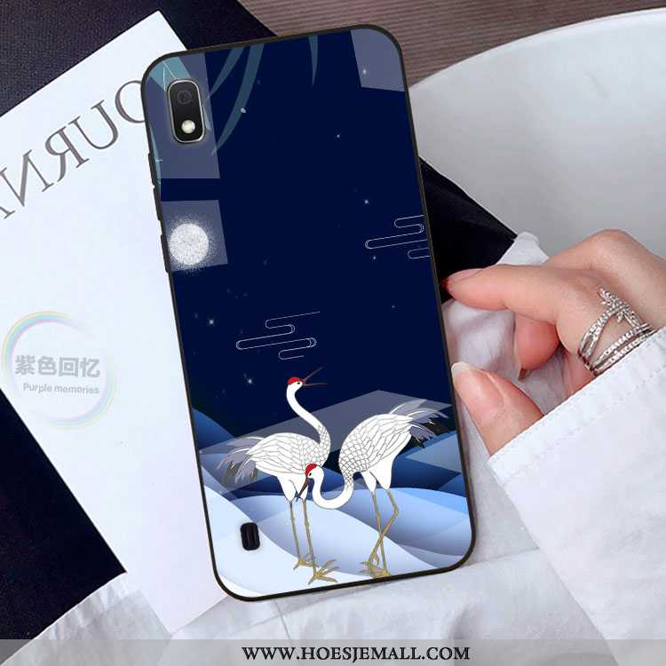 Hoesje Samsung Galaxy A10 Bescherming Glas Mobiele Telefoon Ster Blauw Hoes Blauwe