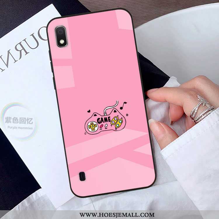 Hoes Samsung Galaxy A10 Spotprent Mooie Hoesje Ster Mobiele Telefoon Roze