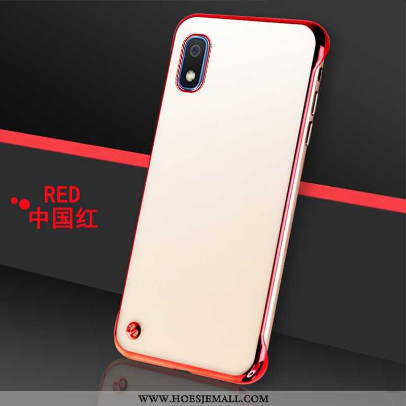 Hoes Samsung Galaxy A10 Bescherming Mobiele Telefoon Hoesje Rood Anti-fall Ster