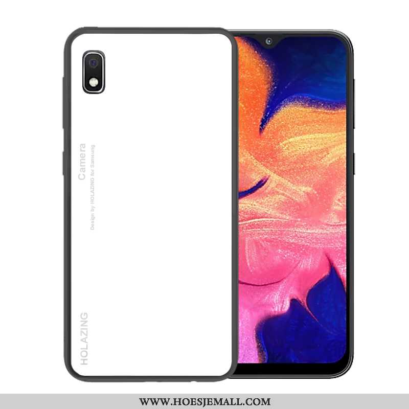 Hoes Samsung Galaxy A10 Trend Bescherming Glas Donkerblauw Verloop Hoesje Mobiele Telefoon Donkerbla