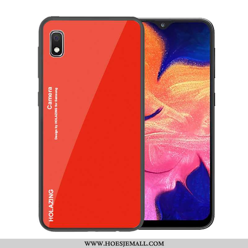 Hoes Samsung Galaxy A10 Trend Bescherming Glas Donkerblauw Verloop Hoesje Mobiele Telefoon Donkerbla