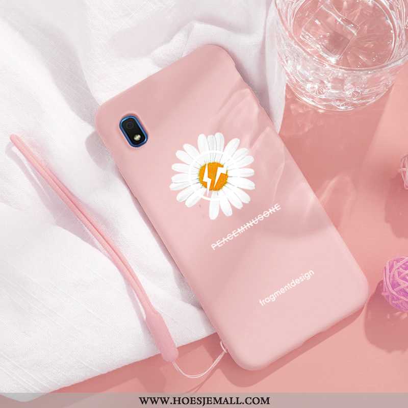 Hoesje Samsung Galaxy A10 Siliconen Bescherming Hoes Rood Ster Wind