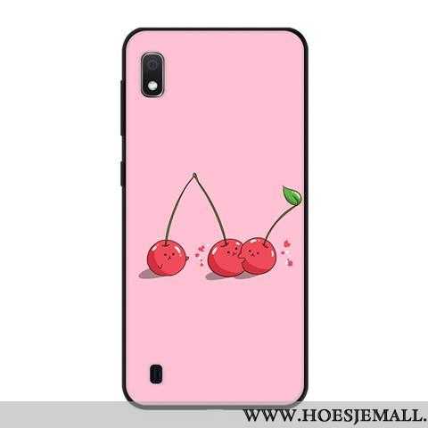 Hoesje Samsung Galaxy A10 Zacht Bescherming Mobiele Telefoon Zwart Hoes Ster Blauwe