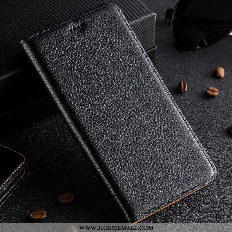 Hoesje Samsung Galaxy A10s Patroon Bescherming Folio Leren Ster Soort Aziatische Vrucht Donkerblauwe