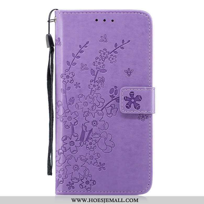 Hoesje Samsung Galaxy A10s Zacht Bescherming Mobiele Telefoon Folio Anti-fall All Inclusive Purper