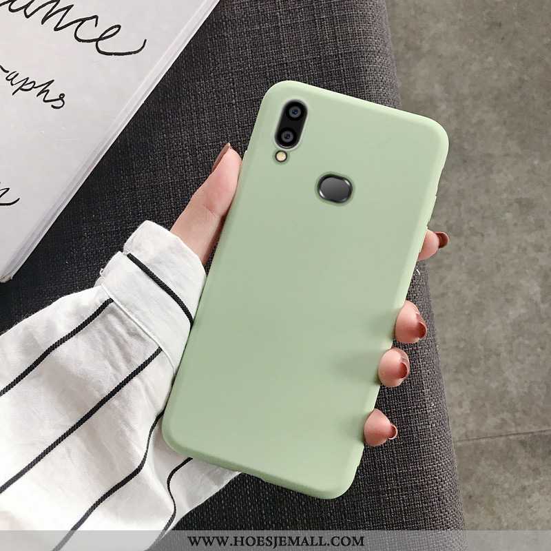 Hoes Samsung Galaxy A10s Trend Zacht Anti-fall Mobiele Telefoon Siliconen Bescherming Ster Geel