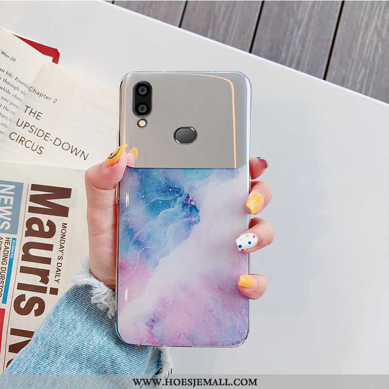 Hoes Samsung Galaxy A10s Trend Dun Ster Siliconen Eenvoudige Hoesje Zilveren