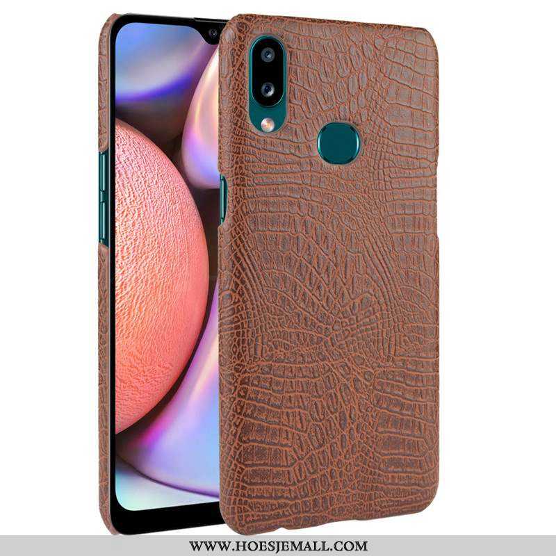 Hoes Samsung Galaxy A10s Patroon Bescherming Mobiele Telefoon Ster Hard Hoesje Zwarte