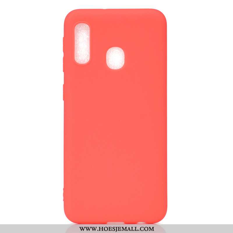 Hoesje Samsung Galaxy A20e Hanger Spotprent Mobiele Telefoon Hoes Ster Snoep Blauwe