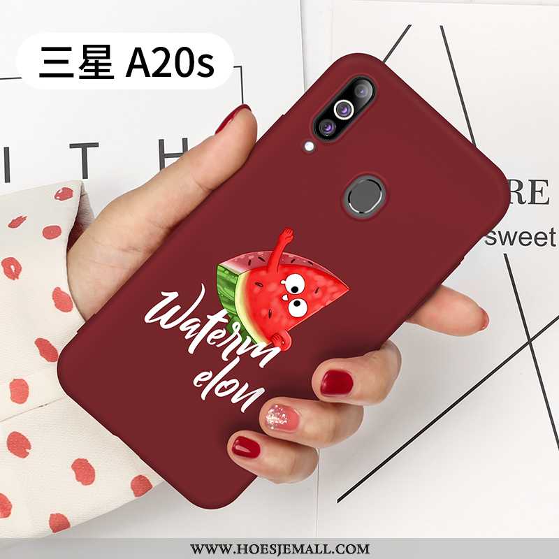 Hoes Samsung Galaxy A20s Dun Zacht Net Red All Inclusive Persoonlijk Ster Fruit Groen