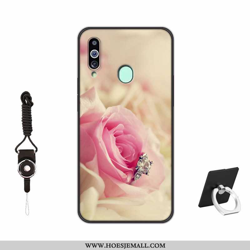 Hoesje Samsung Galaxy A20s Bescherming Schrobben Zacht Trend Siliconen Mobiele Telefoon Rood