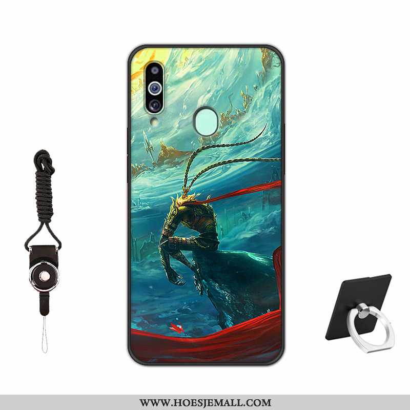 Hoesje Samsung Galaxy A20s Bescherming Schrobben Zacht Trend Siliconen Mobiele Telefoon Rood