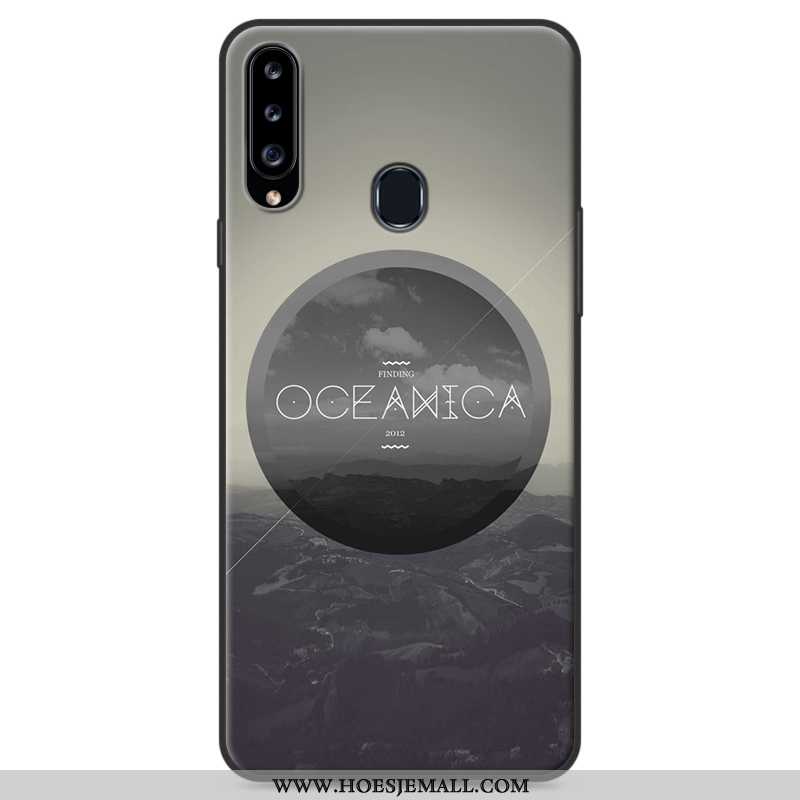 Hoesje Samsung Galaxy A20s Bescherming Persoonlijk Mobiele Telefoon Grijs Ster Anti-fall Zacht