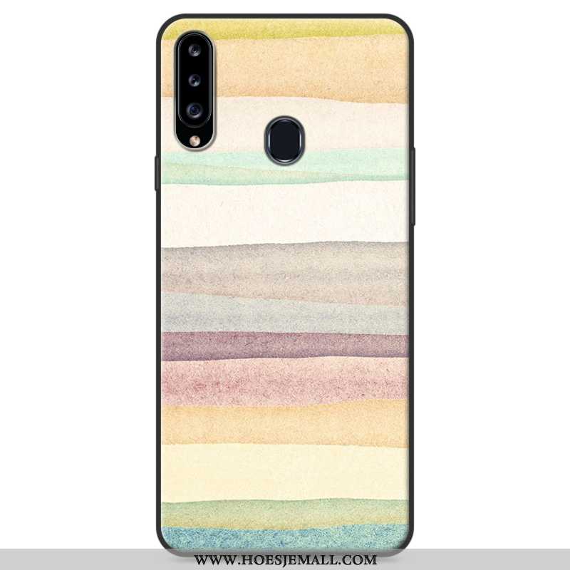 Hoesje Samsung Galaxy A20s Bescherming Persoonlijk Mobiele Telefoon Grijs Ster Anti-fall Zacht