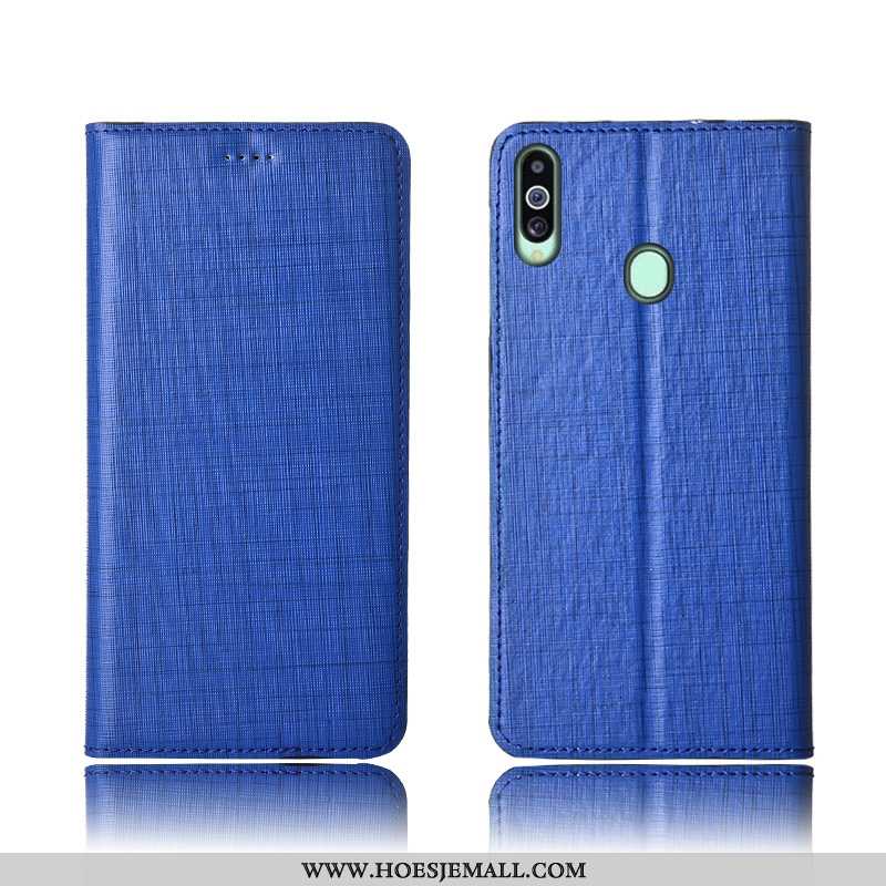 Hoesje Samsung Galaxy A20s Trend Zacht Mobiele Telefoon Folio Bescherming Blauw Blauwe