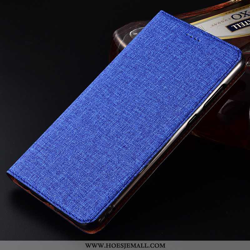 Hoesje Samsung Galaxy A30s Zacht Siliconen Blauw Schrobben Hoes Bescherming Leren Blauwe