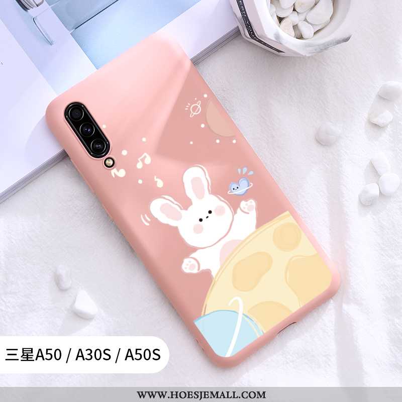 Hoes Samsung Galaxy A30s Schrobben Scheppend Bescherming Mooie Ster Mobiele Telefoon Rood