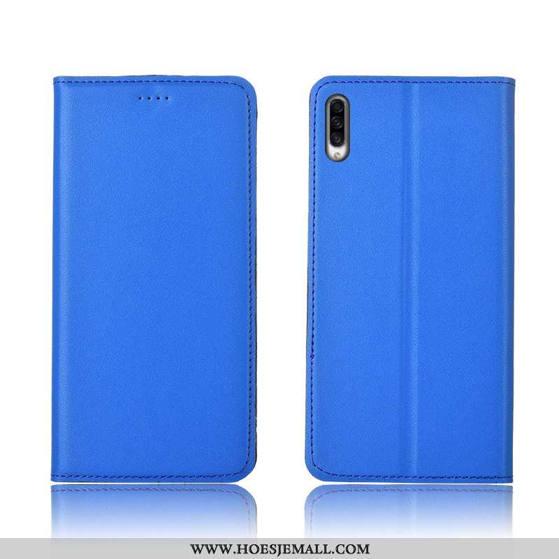 Hoesje Samsung Galaxy A30s Bescherming Leren Mobiele Telefoon Trend Geel Schrobben