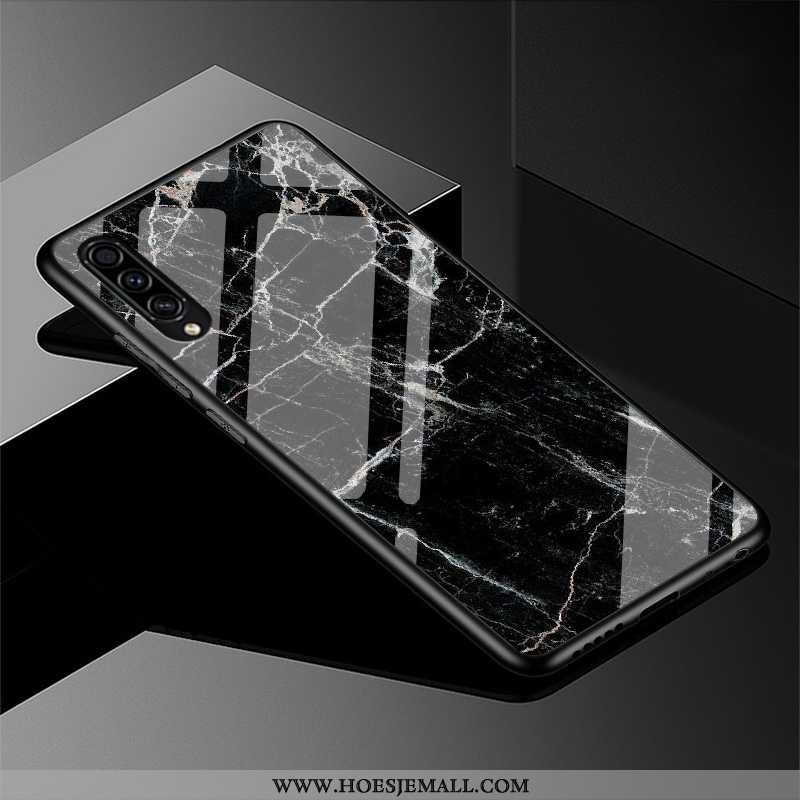 Hoes Samsung Galaxy A30s Glas Schrobben Zwart Spotprent Persoonlijk Ster Zwarte