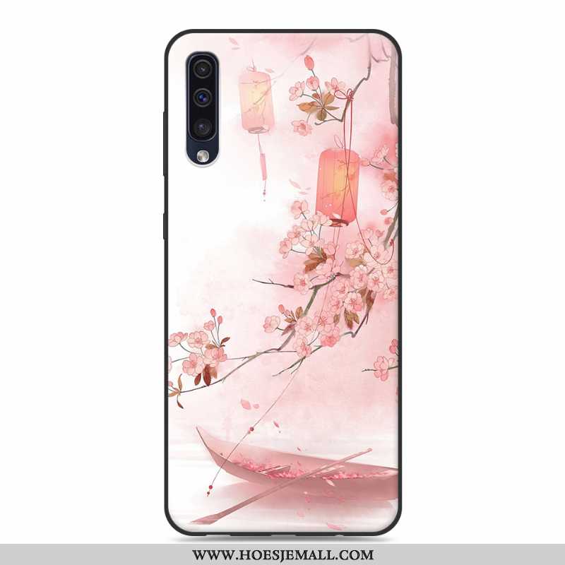 Hoesje Samsung Galaxy A30s Bescherming Persoonlijk Mobiele Telefoon Roze Ster Siliconen