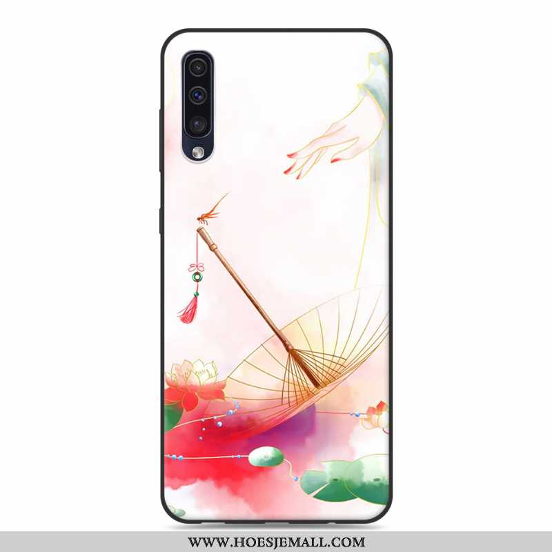 Hoesje Samsung Galaxy A30s Bescherming Persoonlijk Mobiele Telefoon Roze Ster Siliconen