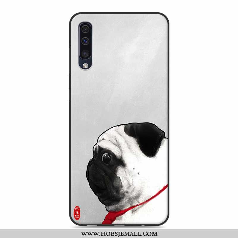 Hoes Samsung Galaxy A30s Siliconen Bescherming Lovers Scheppend Trend Spotprent Ster Roze