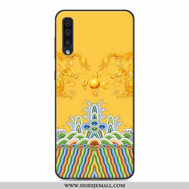 Hoes Samsung Galaxy A30s Siliconen Bescherming Lovers Scheppend Trend Spotprent Ster Roze