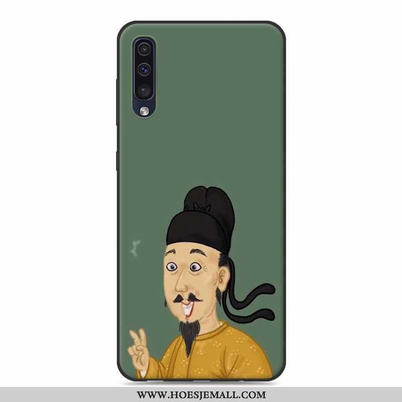 Hoes Samsung Galaxy A30s Siliconen Bescherming Lovers Scheppend Trend Spotprent Ster Roze