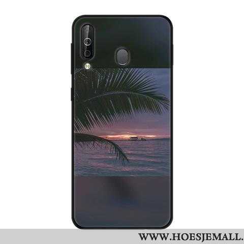 Hoesje Samsung Galaxy A40s Zacht Bescherming Ster Hoes Scheppend Mobiele Telefoon Groen