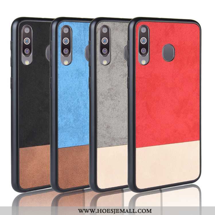 Hoes Samsung Galaxy A40s Bescherming Trend Rood All Inclusive Hoesje Ster