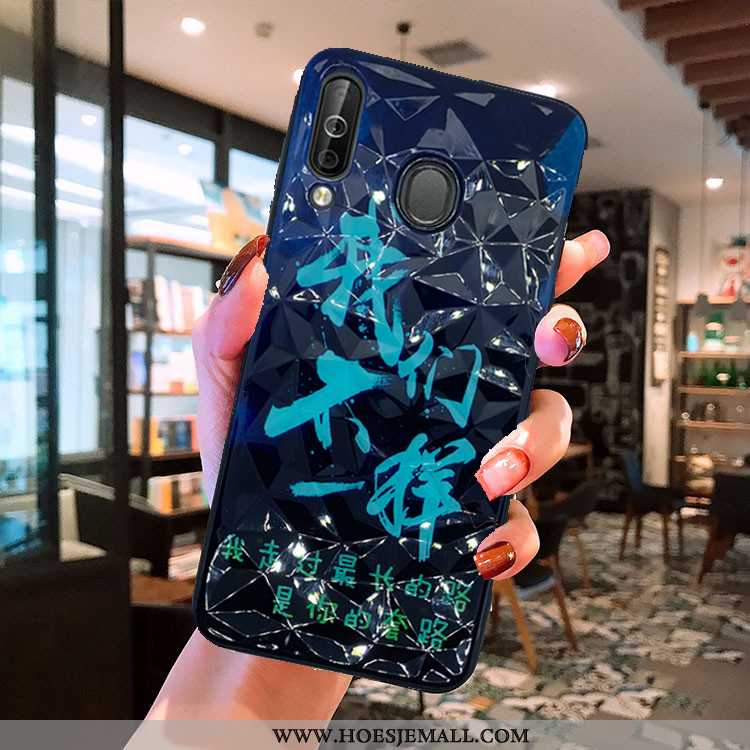 Hoes Samsung Galaxy A40s Patroon Ster Hoesje Zwart Mobiele Telefoon Zwarte