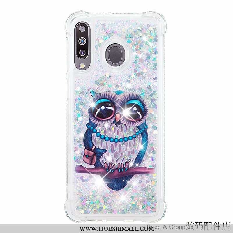 Hoes Samsung Galaxy A40s Scheppend Zacht Groen Mobiele Telefoon All Inclusive Drijfzand Anti-fall