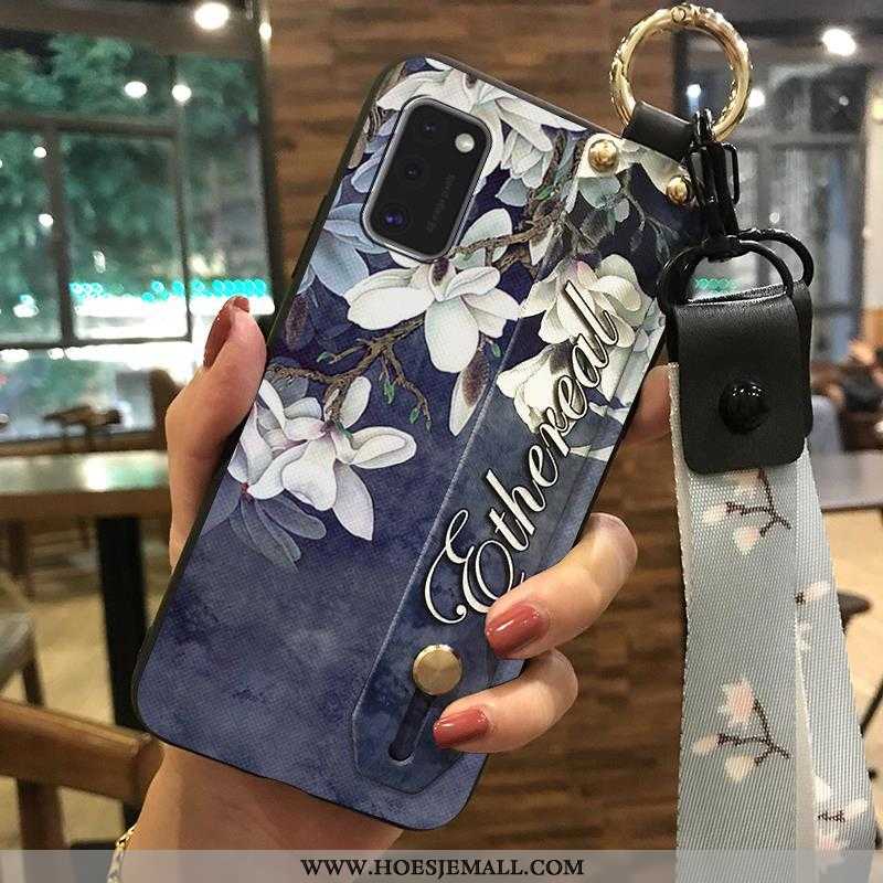 Hoesje Samsung Galaxy A41 Hanger Trend Wit Ondersteuning Mobiele Telefoon Vers Witte