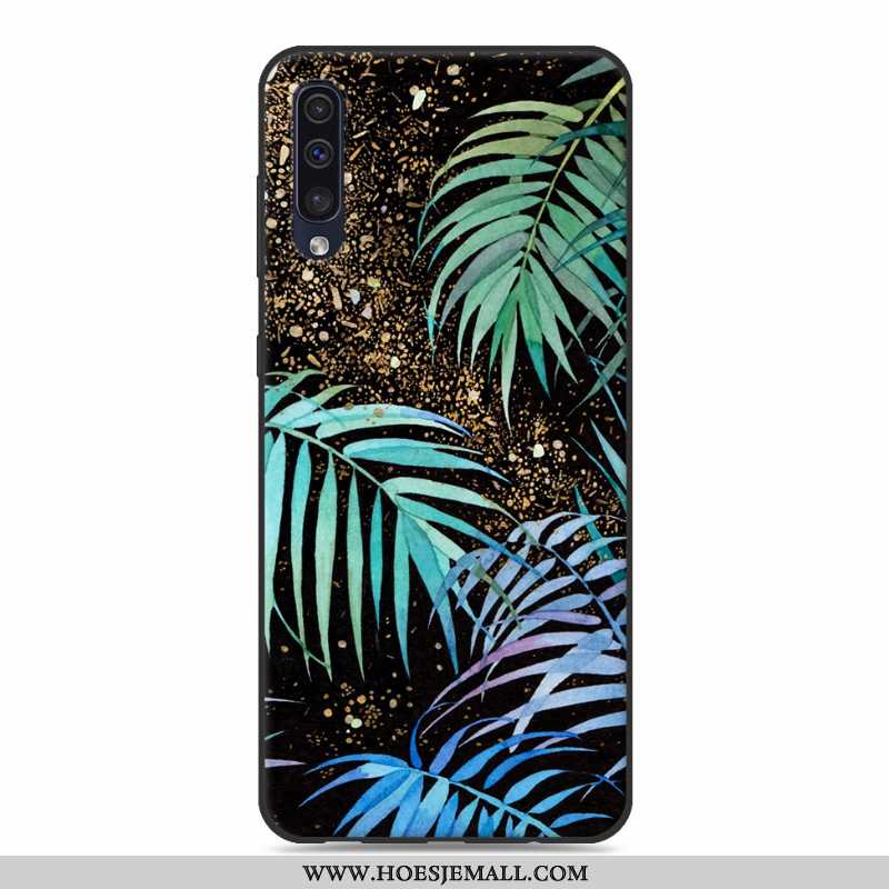 Hoesje Samsung Galaxy A50 Zacht Siliconen Persoonlijk Ster Anti-fall Grijs Bescherming