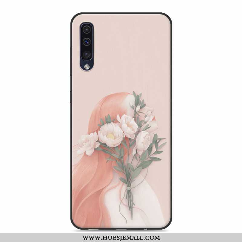 Hoesje Samsung Galaxy A50 Bescherming Persoonlijk Anti-fall Zacht Trend Siliconen Mini Witte