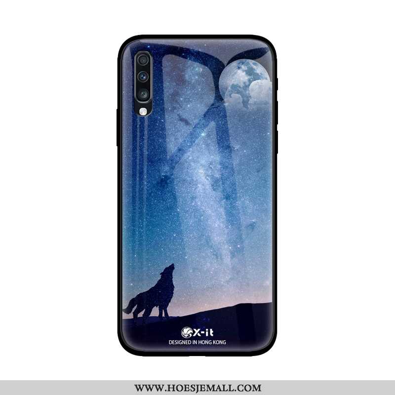 Hoesje Samsung Galaxy A50 Scheppend Trend Hoes Anti-fall Hard Purper Mode