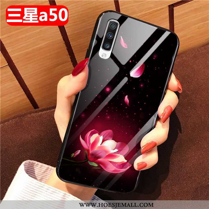 Hoes Samsung Galaxy A50 Scheppend Zacht Wind Ster Mobiele Telefoon Bescherming Anti-fall Zwarte