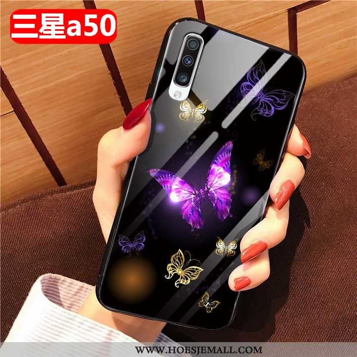 Hoes Samsung Galaxy A50 Scheppend Zacht Wind Ster Mobiele Telefoon Bescherming Anti-fall Zwarte