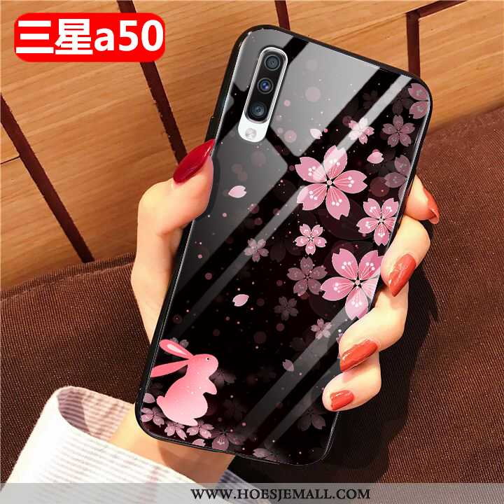 Hoes Samsung Galaxy A50 Scheppend Zacht Wind Ster Mobiele Telefoon Bescherming Anti-fall Zwarte