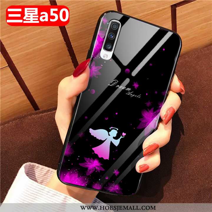 Hoes Samsung Galaxy A50 Scheppend Zacht Wind Ster Mobiele Telefoon Bescherming Anti-fall Zwarte