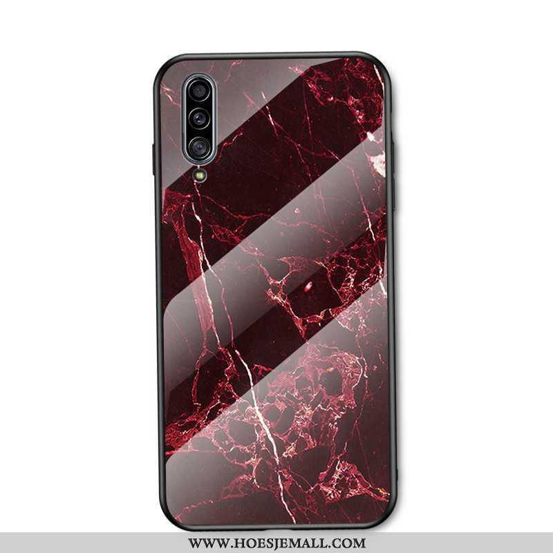 Hoes Samsung Galaxy A50 Glas Trend Grote Hard Bescherming Ster Blauwe