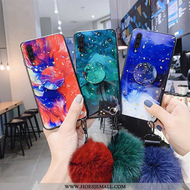 Hoesje Samsung Galaxy A50 Dun Zacht Trend Net Red Hoes Lovers Bescherming Blauwe