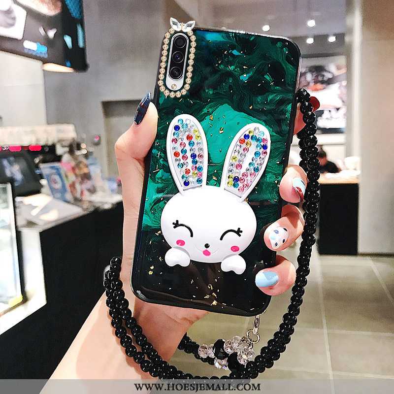 Hoesje Samsung Galaxy A50 Mode Strass Bescherming Ondersteuning Anti-fall Scheppend Rood