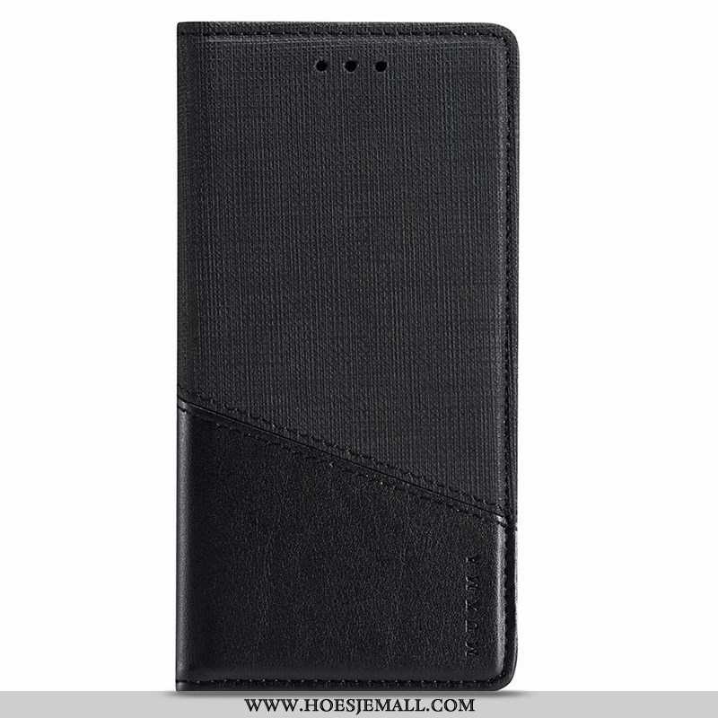 Hoes Samsung Galaxy A50s Leren Hoesje Folio Bedrijf Zwart Mobiele Telefoon Ster Zwarte