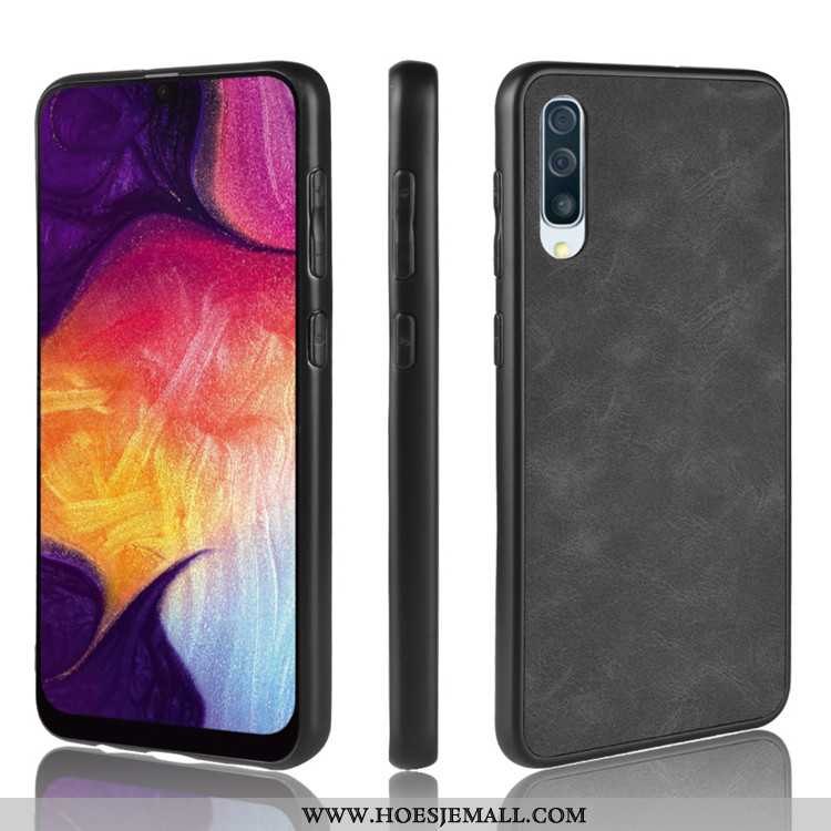 Hoesje Samsung Galaxy A50s Super Dun Hard Bescherming Zwart Hoes Zwarte