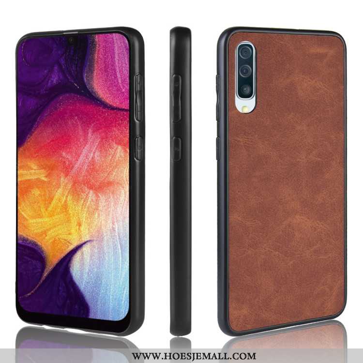 Hoesje Samsung Galaxy A50s Super Dun Hard Bescherming Zwart Hoes Zwarte