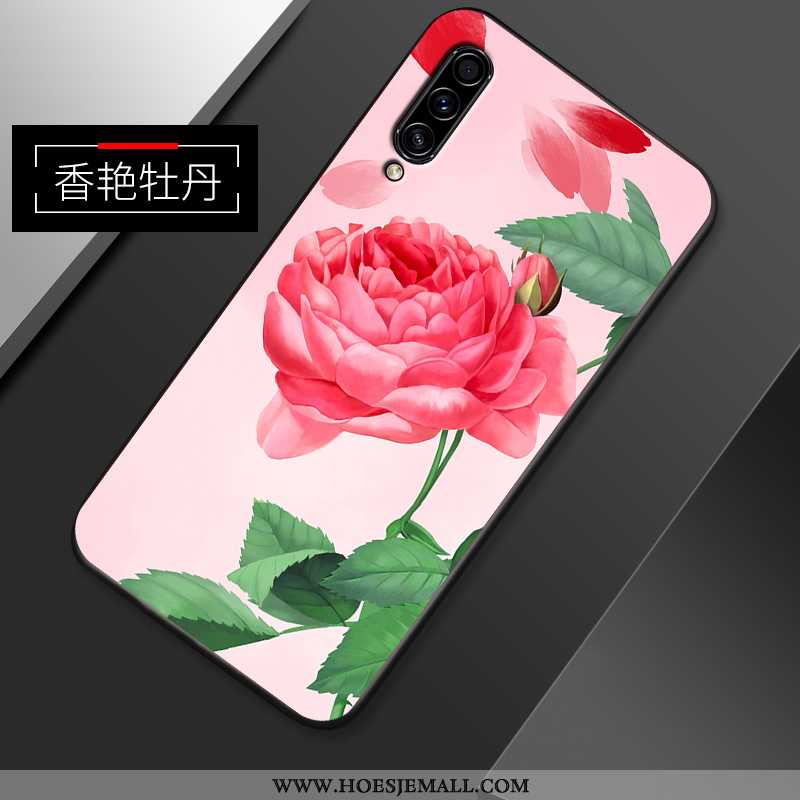 Hoesje Samsung Galaxy A50s Patroon Super Bloemen Eenvoudige Roze All Inclusive